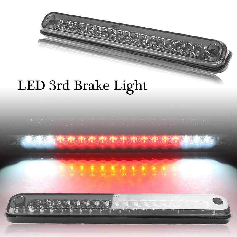 Mallofusa 3rd LED Third Brake Light High Mount Stop Light Assembly White Reversing Lamp Red Rear Tail Cargo Lamp Compatible For 1994-1999 Chevy C/K 1500 2500 3500 GMC C/K 1500 2500 3500 - Image 4